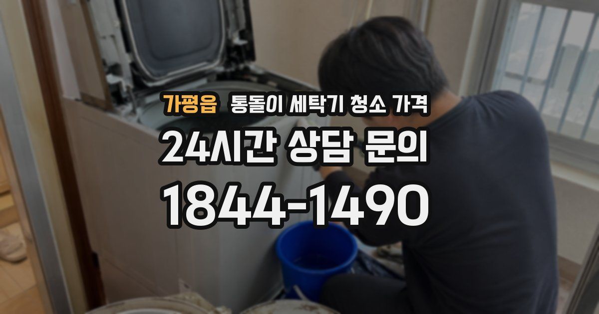 가평읍 통돌이 세탁기 청소 가격