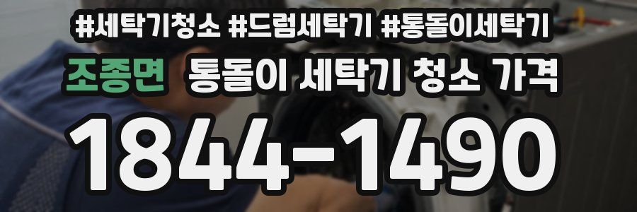조종면 통돌이 세탁기 청소 가격