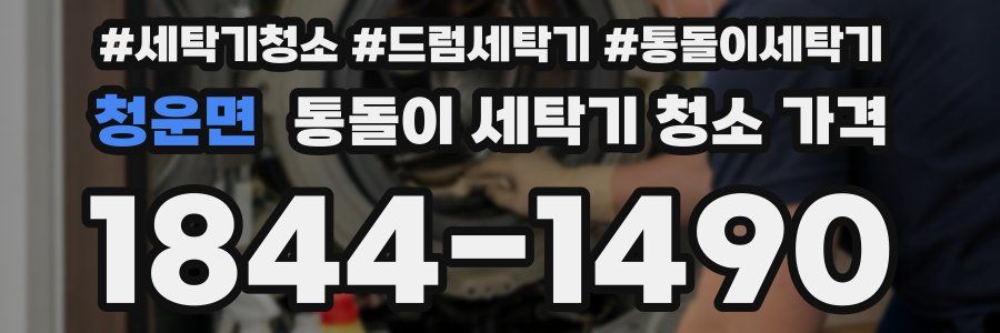 청운면 통돌이 세탁기 청소 가격