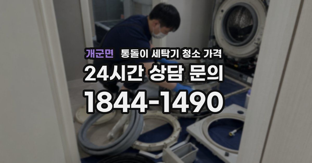 개군면 통돌이 세탁기 청소 가격