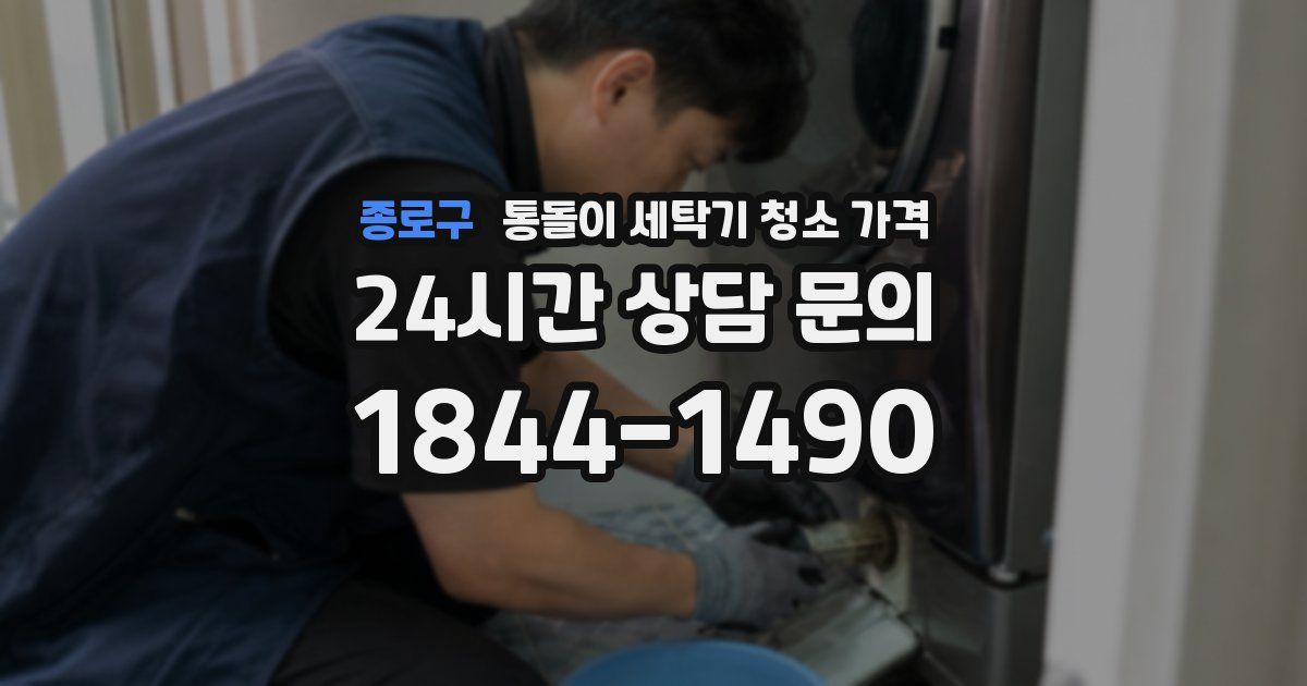 종로구 통돌이 세탁기 청소 가격