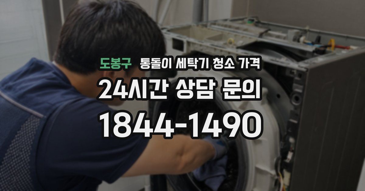 도봉구 통돌이 세탁기 청소 가격
