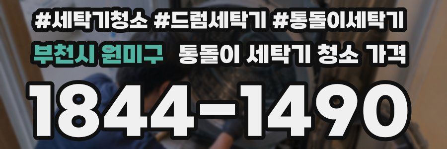 부천시 원미구 통돌이 세탁기 청소 가격