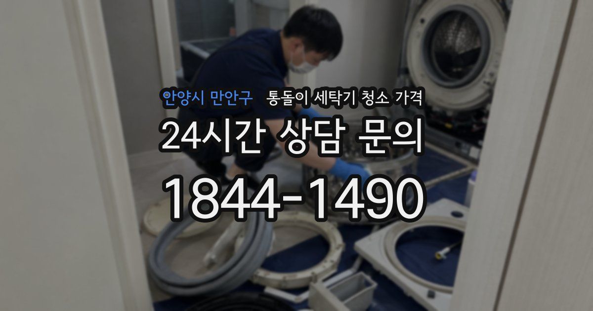 안양시 만안구 통돌이 세탁기 청소 가격