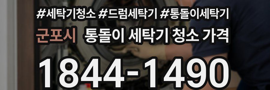 군포시 통돌이 세탁기 청소 가격