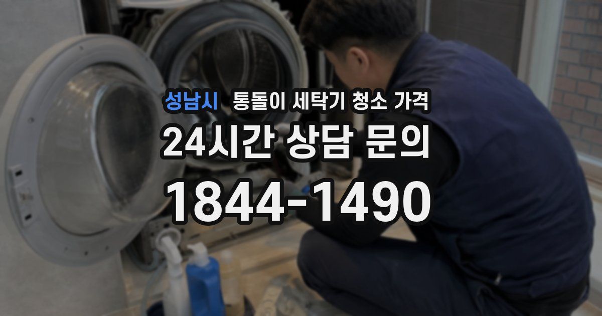 성남시 통돌이 세탁기 청소 가격