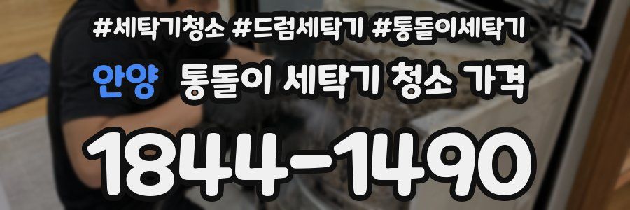 안양 통돌이 세탁기 청소 가격