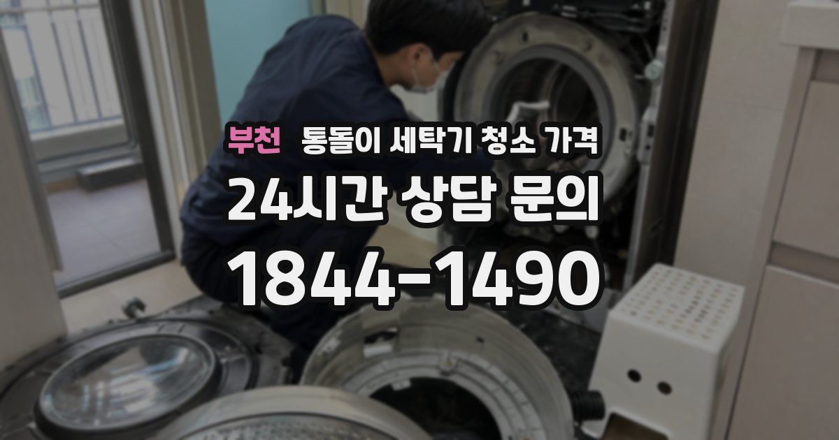 부천 통돌이 세탁기 청소 가격