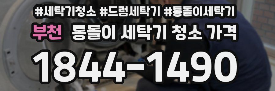 부천 통돌이 세탁기 청소 가격