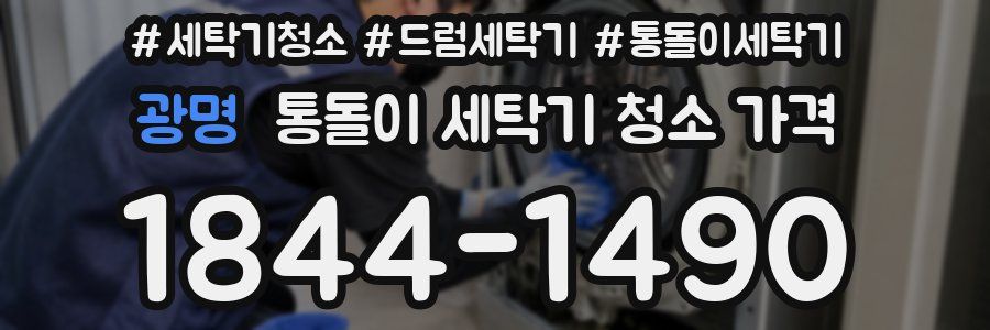 광명 통돌이 세탁기 청소 가격