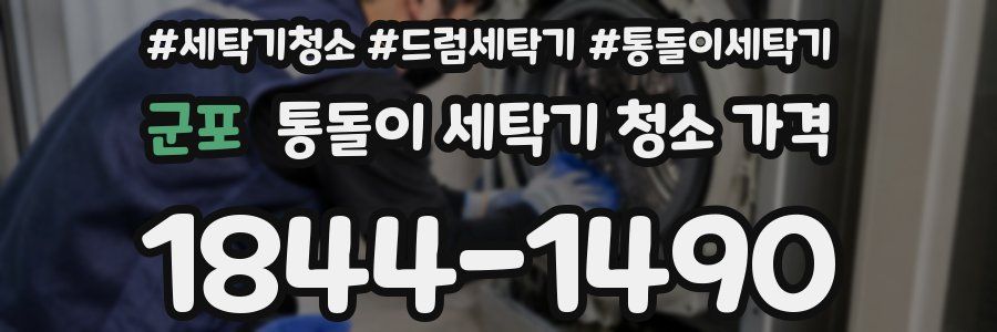 군포 통돌이 세탁기 청소 가격