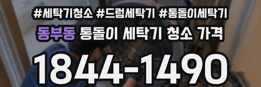 동부동 통돌이 세탁기 청소 가격