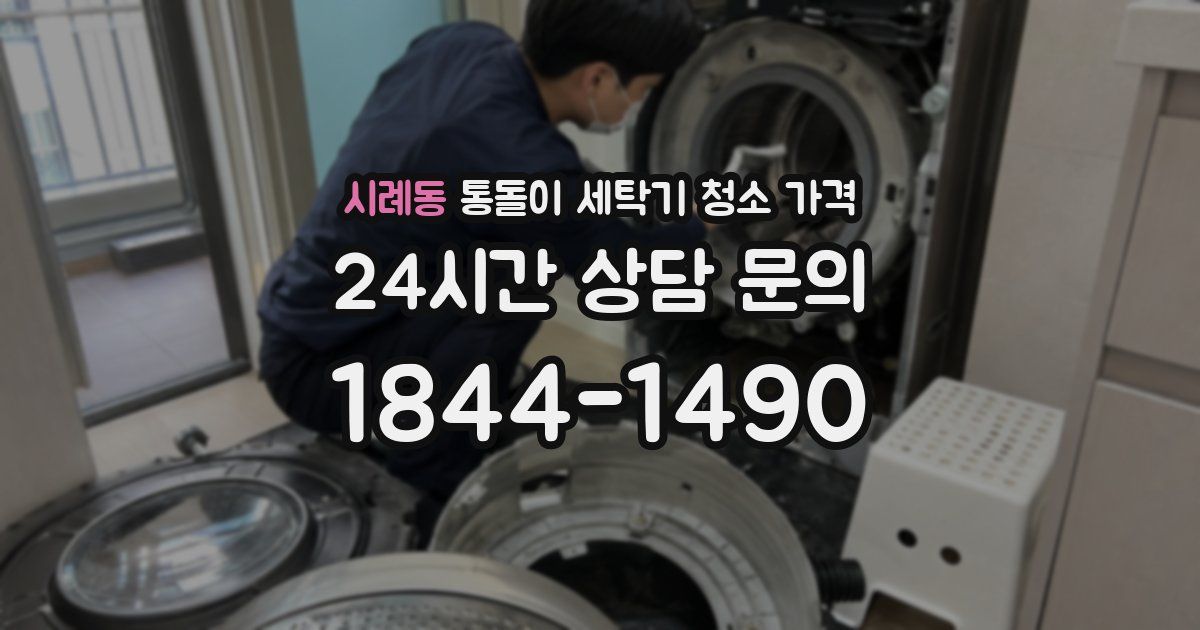 시례동 통돌이 세탁기 청소 가격