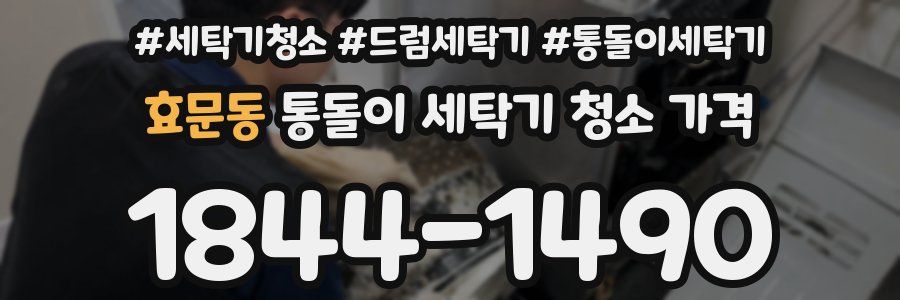 효문동 통돌이 세탁기 청소 가격
