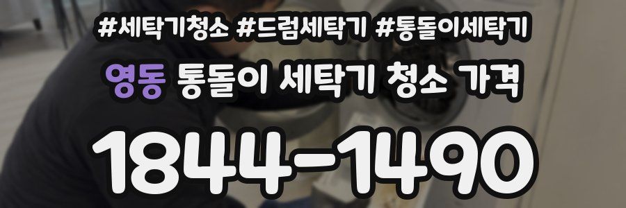 영동 통돌이 세탁기 청소 가격
