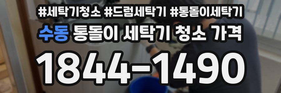 수동 통돌이 세탁기 청소 가격
