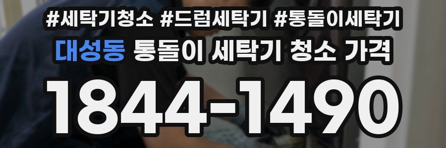 대성동 통돌이 세탁기 청소 가격