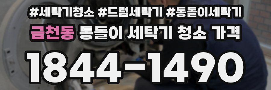 금천동 통돌이 세탁기 청소 가격