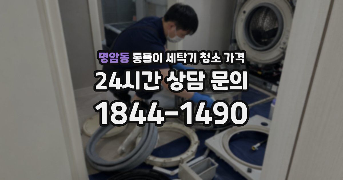 명암동 통돌이 세탁기 청소 가격