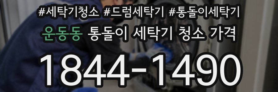 운동동 통돌이 세탁기 청소 가격