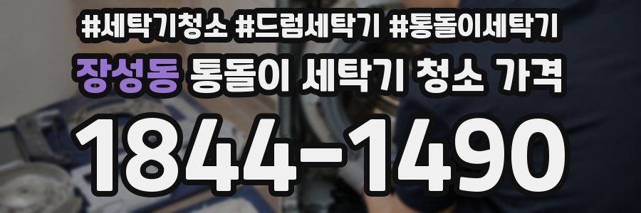 장성동 통돌이 세탁기 청소 가격