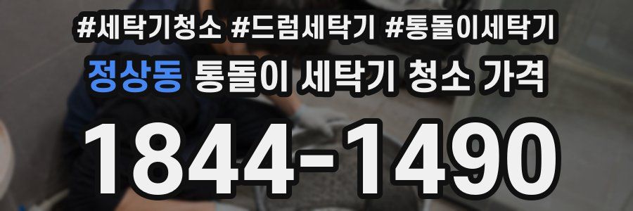 정상동 통돌이 세탁기 청소 가격