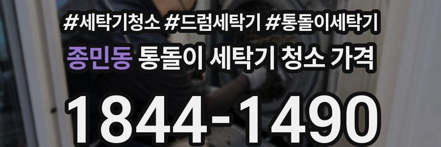 종민동 통돌이 세탁기 청소 가격