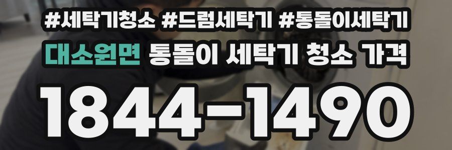 대소원면 통돌이 세탁기 청소 가격