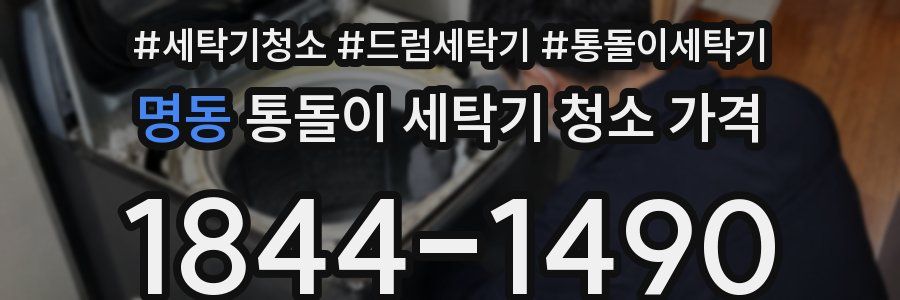 명동 통돌이 세탁기 청소 가격