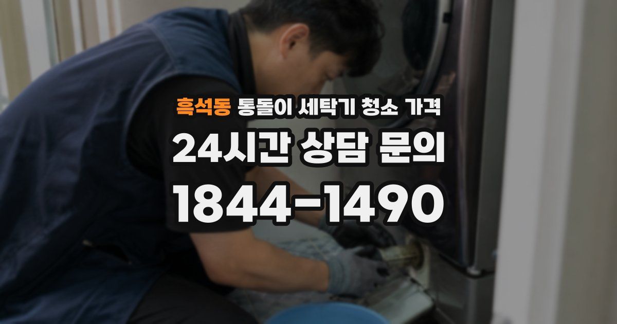 흑석동 통돌이 세탁기 청소 가격