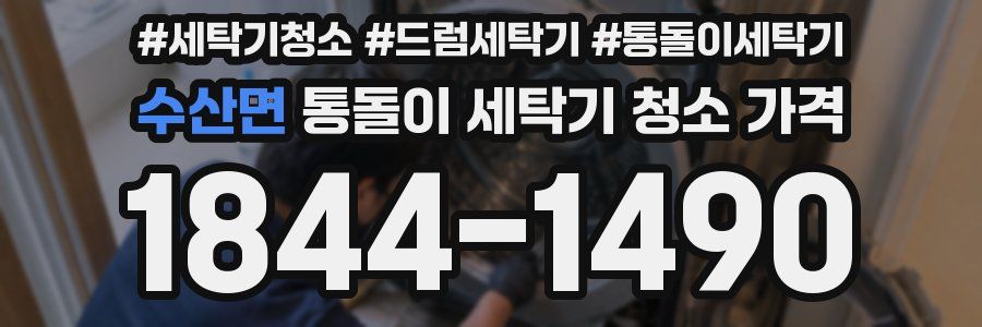 수산면 통돌이 세탁기 청소 가격