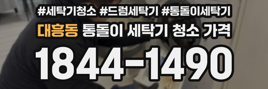 대흥동 통돌이 세탁기 청소 가격