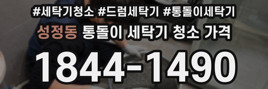 성정동 통돌이 세탁기 청소 가격