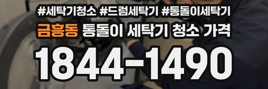 금흥동 통돌이 세탁기 청소 가격