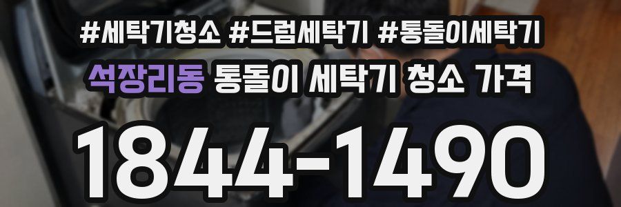 석장리동 통돌이 세탁기 청소 가격