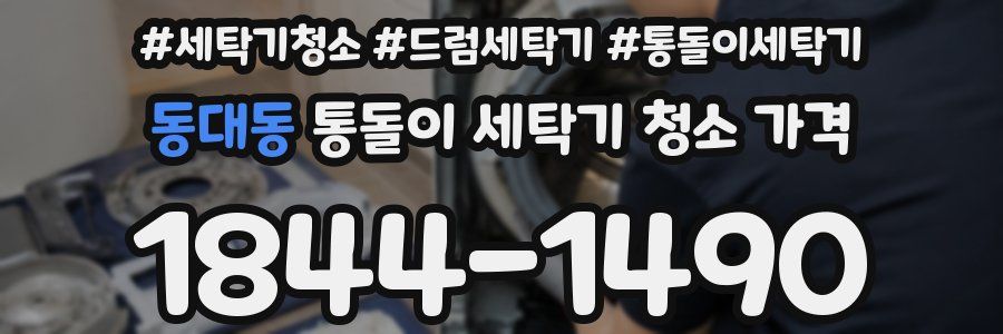 동대동 통돌이 세탁기 청소 가격