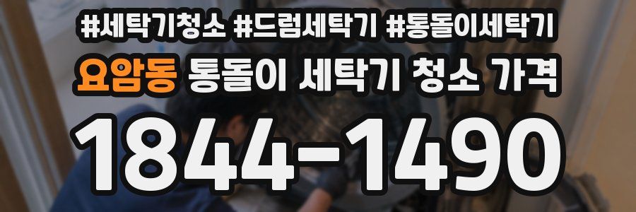 요암동 통돌이 세탁기 청소 가격