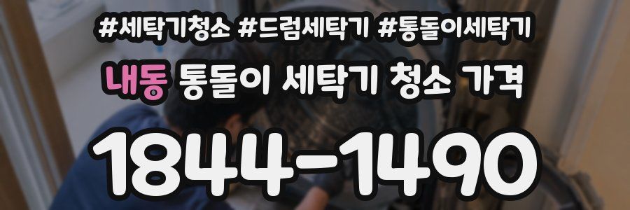 내동 통돌이 세탁기 청소 가격