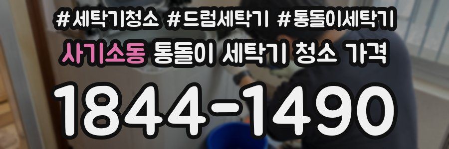 사기소동 통돌이 세탁기 청소 가격