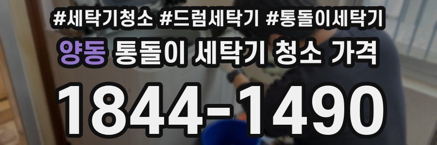 양동 통돌이 세탁기 청소 가격