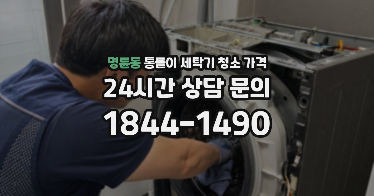 명륜동 통돌이 세탁기 청소 가격