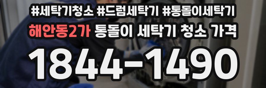 해안동2가 통돌이 세탁기 청소 가격