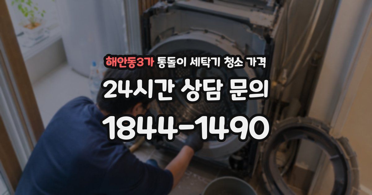 해안동3가 통돌이 세탁기 청소 가격