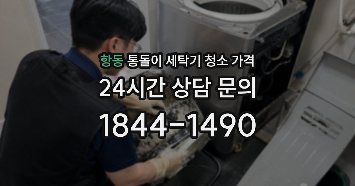 항동 통돌이 세탁기 청소 가격