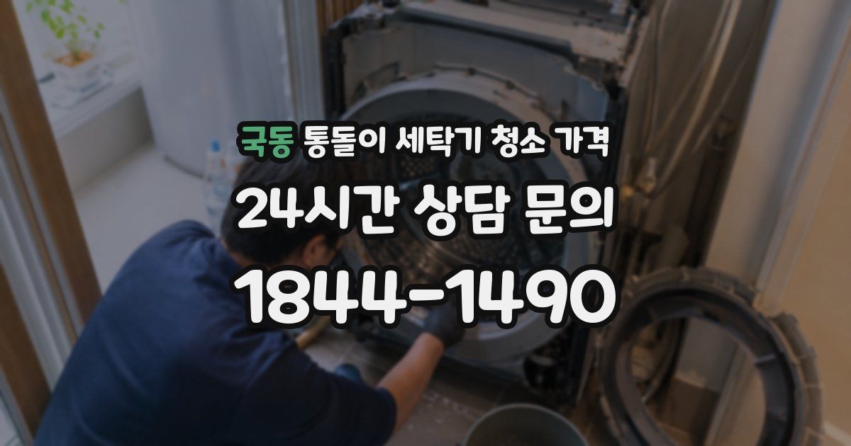 국동 통돌이 세탁기 청소 가격