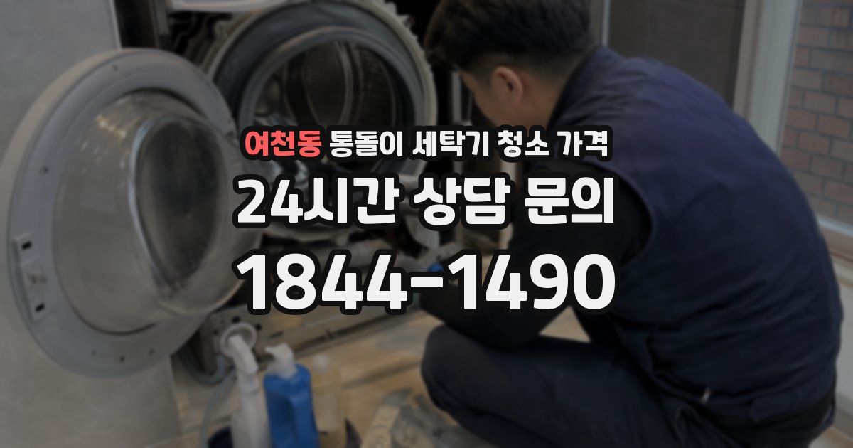 여천동 통돌이 세탁기 청소 가격