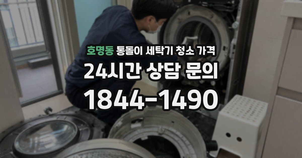 호명동 통돌이 세탁기 청소 가격