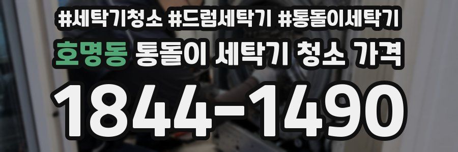 호명동 통돌이 세탁기 청소 가격