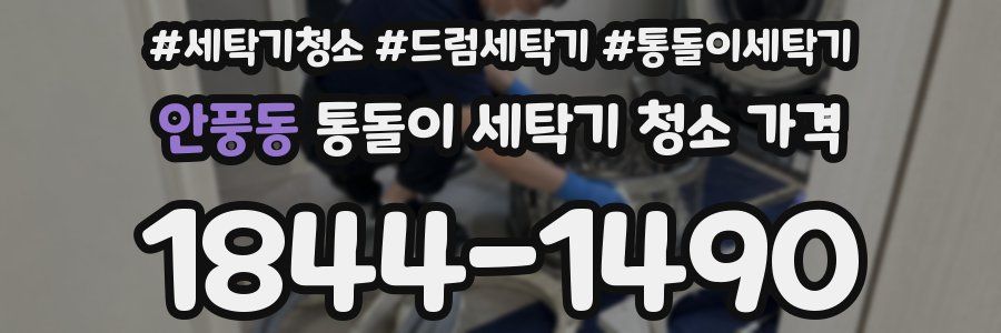 안풍동 통돌이 세탁기 청소 가격