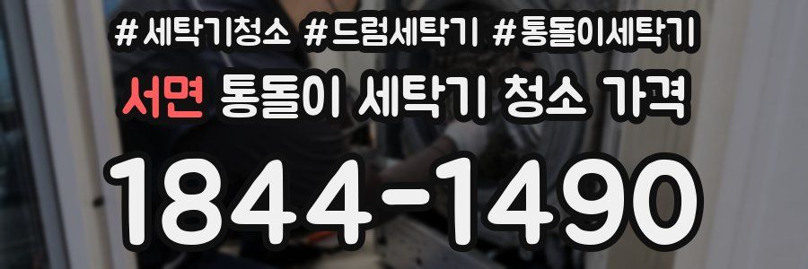 서면 통돌이 세탁기 청소 가격